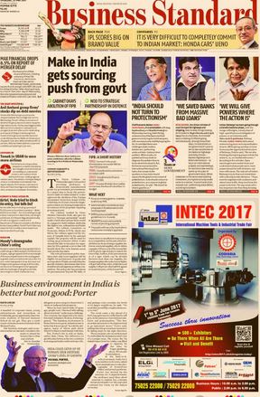 Read Business Standard Newspaper