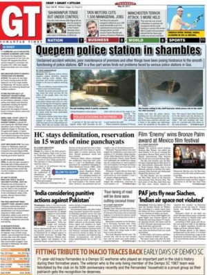 Read Gomantak Times Newspaper