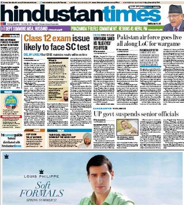 Read Hindustan Times Newspaper