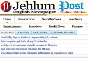 Read Jehlum Post Newspaper