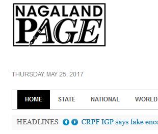 Read Nagaland Page Newspaper