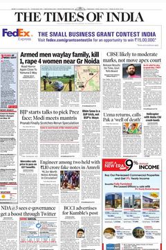Read The Times of India Newspaper