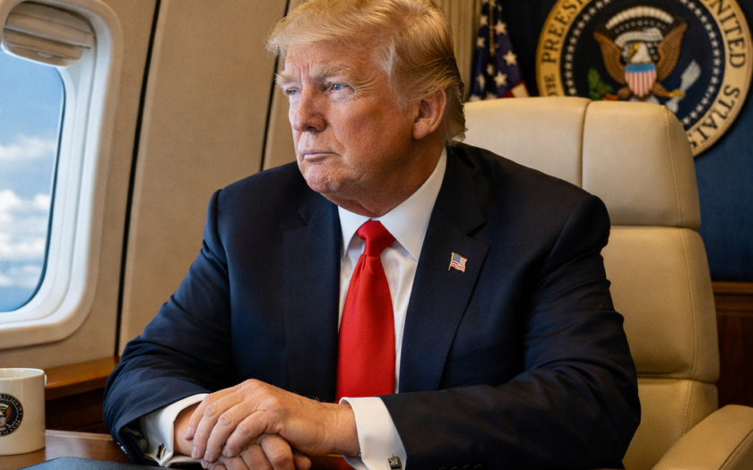 usa president donald trump in air force one
