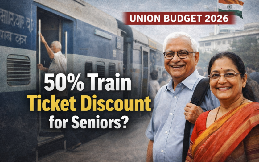 Senior citizens railway ticket discount Budget 2026 Indian Railways concession news