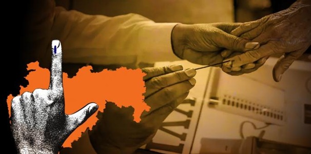 Maharashtra Zilla Parishad 2026 vote counting centre with election officials tallying ballots