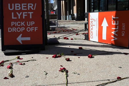 Emergency responders at the scene of the Austin mass shooting where an Indian-origin student was killed