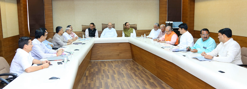 Gujarat BJP leaders announcing new organizational structure with key roles assigned to Valsad MP and Surat leader