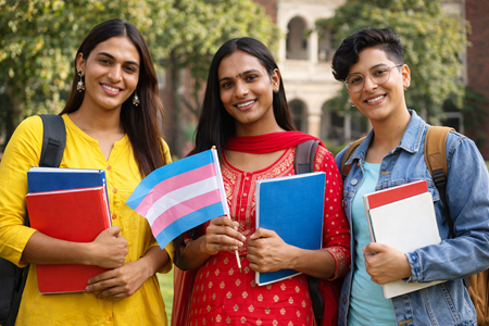 Transgender students receiving education support under Maharashtra universities fee waiver scheme