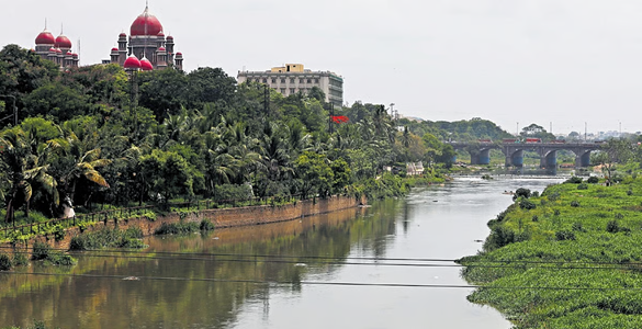 Musi River in Hyderabad as Telangana government plans major riverfront revival project