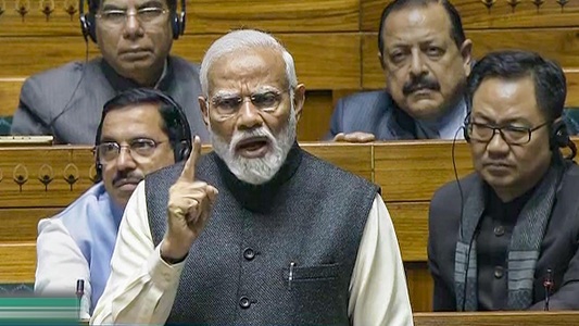 PM Narendra Modi addressing Parliament on Women’s Reservation Bill and delimitation reforms