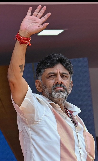 Congress leaders preparing for KPCC Bhavan foundation ceremony in Bengaluru alongside DK Shivakumar swearing-in events