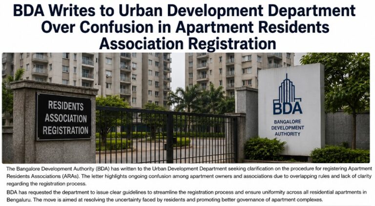 BDA Seeks Clarity on Apartment Owners’ Association Registration in Bengaluru