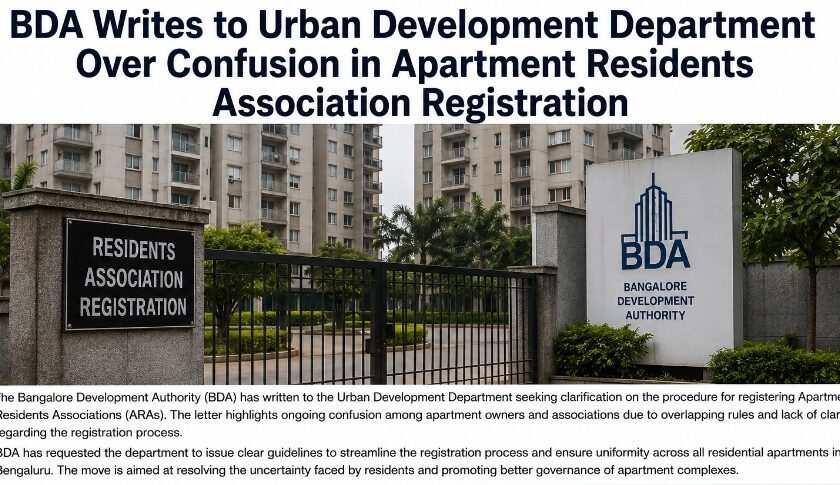 BDA Seeks Clarity on Apartment Owners’ Association Registration in Bengaluru